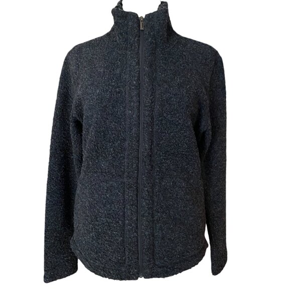 Nau Randygoat Wool Blend Full Zip Jacket Charcoal Gray Shearling Gorpcore Ski-L - Picture 14 of 14